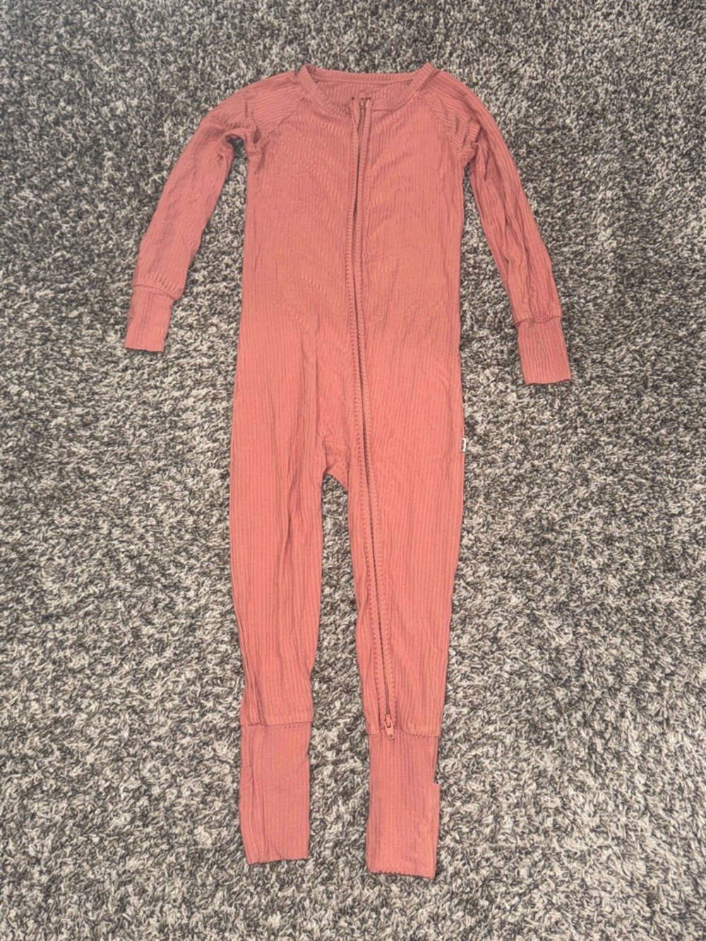 Little Sleepies Clay Ribbed Zippy